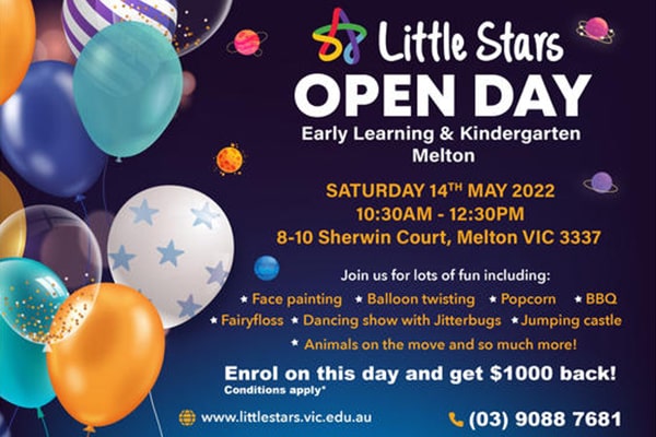 IT’S OPEN DAY AT LITTLE STARS MELTON!